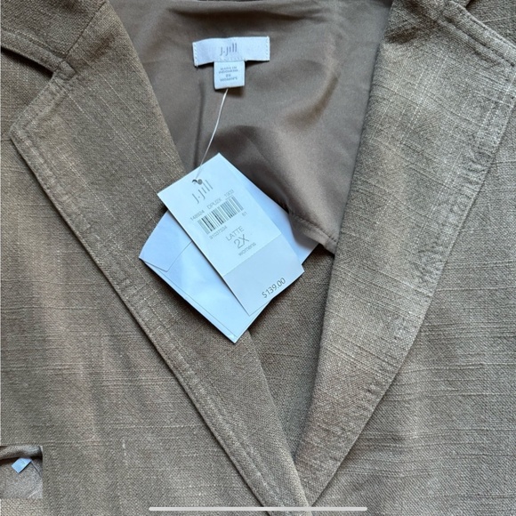 J. Jill Linen Blend Blazer NWT - Picture 3 of 3